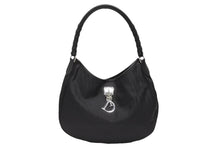 画像をギャラリービューアに読み込む, CHRISTIAN DIOR クリスチャンディオール トロッター ワンショルダーバッグ キャンバス 03-RU-1007 ブラック シルバー金具 美品 中古 4b008269