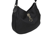 画像をギャラリービューアに読み込む, CHRISTIAN DIOR クリスチャンディオール トロッター ワンショルダーバッグ キャンバス 03-RU-1007 ブラック シルバー金具 美品 中古 4b008269