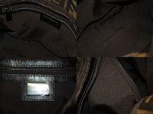 画像をギャラリービューアに読み込む, FENDI フェンディ マンマバケット ワンショルダーバッグ ズッカ柄 ブラウン キャンバス レザー シルバー金具 美品 中古 4b008283