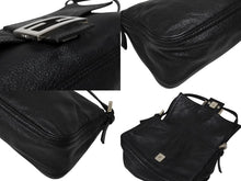 画像をギャラリービューアに読み込む, FENDI フェンディ ミニ マンマバケット ワンショルダーバッグ 8BR180 レザー ブラック シルバー金具 極美品 中古 4b008288