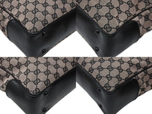 画像をギャラリービューアに読み込む, 極美品 GUCCI グッチ バンブー トートバッグ 112530 ピンク ブラック レザー GGキャンバス ブラック金具 中古 4b008302