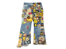 画像をギャラリービューアに読み込む, KAPITAL キャピタル 2023SS Denim 5P Rat Flare Pants パッチワーク ワッペン リメイク K2210LP113 サイズ38 フレア デニムパンツ 美品 中古 4b008313