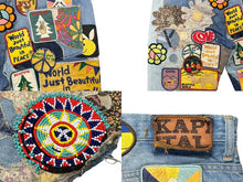 画像をギャラリービューアに読み込む, KAPITAL キャピタル 2023SS Denim 5P Rat Flare Pants パッチワーク ワッペン リメイク K2210LP113 サイズ38 フレア デニムパンツ 美品 中古 4b008313