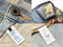 画像をギャラリービューアに読み込む, KAPITAL キャピタル 2023SS Denim 5P Rat Flare Pants パッチワーク ワッペン リメイク K2210LP113 サイズ38 フレア デニムパンツ 美品 中古 4b008313