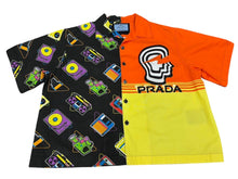 画像をギャラリービューアに読み込む, PRADA プラダ 半袖シャツ ダブルマッチポプリングボウリングシャツ SS19 サイズXXL コットン 美品 中古 4b008324