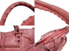 Load image into Gallery viewer, BALENCIAGA バレンシアガ ハンドバッグ 173084 ザジャイアントシティ ピンク レザー 付属ミラーあり 美品 中古 4b008359