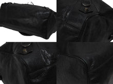 Load image into Gallery viewer, BALENCIAGA バレンシアガ ザ シティ ミディアム 2WAY ショルダーバッグ 128523 レザー ブラック 美品 中古 4b008361