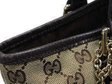 画像をギャラリービューアに読み込む, GUCCI グッチ ハンドバッグ シェリーライン 139261 213048 イタリア製 ベージュ レッド グリーン GGキャンバス レザー 美品 中古 4b008382