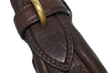 画像をギャラリービューアに読み込む, 極美品 MIUMIU ミュウミュウ ナッパレザー ポーチ ショルダーバッグ ブラウン レザー 5NR461 ゴールド金具 中古 4b008384