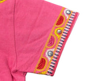 画像をギャラリービューアに読み込む, Christian Dior クリスチャンディオール ガリアーノ期 KIDS 半袖Ｔシャツ A1S4TEE1 ピンク イエロー スタッズ コットン ポリウレタン 良品 中古 4b008439