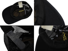 画像をギャラリービューアに読み込む, CHROME HEARTS クロムハーツ リップ&amp;タン トラッカーキャップ ローリングストーンズ ロンドン限定 ブラック ブルー 美品 中古 4b008450