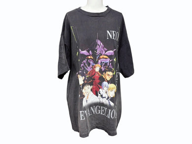 新品同様 SAINT Mxxxxxx セントマイケル 24SS EV SS TEE NEON GNSIS エヴァンゲリオンコラボ ネオングニシス Tシャツ ブラック サイズXL 中古 4b008472
