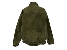 画像をギャラリービューアに読み込む, 極美品 READY MADE レディメイド ヴィンテージ加工 オーバー ワーク ジャケット RE-CO-KH-00-00-33 カーキ コットン サイズ 2 ブラック金具 中古 4b008473