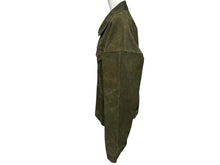 画像をギャラリービューアに読み込む, 極美品 READY MADE レディメイド ヴィンテージ加工 オーバー ワーク ジャケット RE-CO-KH-00-00-33 カーキ コットン サイズ 2 ブラック金具 中古 4b008473