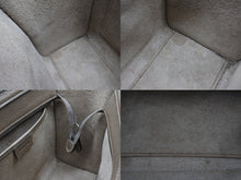 Load image into Gallery viewer, CELINE セリーヌ ハンドバッグ ショルダーバッグ 2way ラゲージナノショッパー カーフ メタルブラック金具 ベージュ 美品 中古 4b008495