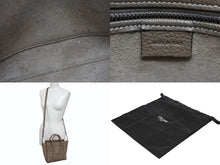 Load image into Gallery viewer, CELINE セリーヌ ハンドバッグ ショルダーバッグ 2way ラゲージナノショッパー カーフ メタルブラック金具 ベージュ 美品 中古 4b008495