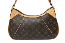 画像をギャラリービューアに読み込む, LOUIS VUITTON ルイヴィトン モノグラム テムズPM ハンドバッグ ワンショルダー M56384 ブラウン ゴールド金具 美品 中古 4b008496