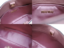 画像をギャラリービューアに読み込む, 極美品 MIUMIU ミュウミュウ マドラス ワンショルダーバッグ 5BC105 ピンク レザー ロゴ金具 ゴールド金具 中古 4b008515