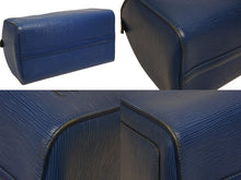 画像をギャラリービューアに読み込む, LOUIS VUITTON ルイヴィトン スピーディ30 エピ ハンドバッグ ボストンバッグ M43005 PVC レザー ブルー ゴールド金具 美品 中古 4b008518