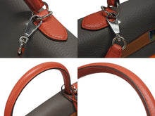 Load image into Gallery viewer, HERMES エルメス KELLY ケリー35 アルルカン ハンドバッグ トリヨンクレマンス シルバー金具 □P刻印 美品 中古 4b008541