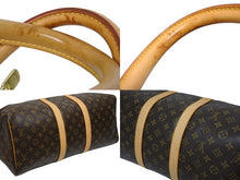 Load image into Gallery viewer, LOUIS VUITTON ルイヴィトン モノグラム キーポル45 ボストンバッグ M41428 PVC ヌメ革 ブラウン ゴールド金具 美品 中古 4b008576