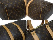 Load image into Gallery viewer, LOUIS VUITTON ルイヴィトン モノグラム キーポル45 ボストンバッグ M41428 PVC ヌメ革 ブラウン ゴールド金具 美品 中古 4b008576