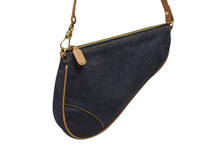 画像をギャラリービューアに読み込む, 極美品 Christian Dior クリスチャンディオール ガリアーノ期 サドルポーチ アクセサリーポーチ MC1001 デニム 中古 4b008585