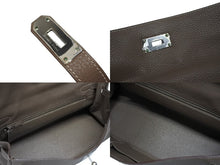 Load image into Gallery viewer, HERMES エルメス SHOULDER KELLY ショルダーケリー ショルダーバッグ トリヨンクレマンス エトゥープ シルバー金具 □M刻印 美品 中古 4b008627