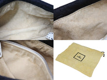 画像をギャラリービューアに読み込む, 極美品 FENDI フェンディ フローラルエンブロイダリー マンマバケット セレリア ショルダーバッグ 8BR101-038 ラインストーン ブラック ホワイト 中古 4b008644