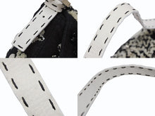 画像をギャラリービューアに読み込む, 極美品 FENDI フェンディ フローラルエンブロイダリー マンマバケット セレリア ショルダーバッグ 8BR101-038 ラインストーン ブラック ホワイト 中古 4b008644