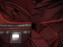 画像をギャラリービューアに読み込む, FENDI フェンディ ズッキーノ マンマバケット ワンショルダーバッグ 8BR001 キャンバス レッド ピンクゴールド金具 美品 中古 4b008678