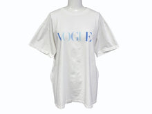 画像をギャラリービューアに読み込む, 極美品 VINTAGE ヴィンテージ 90&#39;s VOGUE MAGAZINE ヴォーグ マガジン 半袖Tシャツ サイズL ホワイト ブルー 中古 4b008692