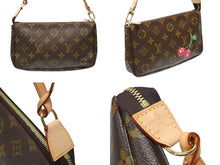 画像をギャラリービューアに読み込む, 極美品 LOUIS VUITTON ルイヴィトン モノグラム チェリー ポシェットアクセソワール アクセサリーポーチ 村上隆 M95008 中古 4b008694