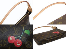 画像をギャラリービューアに読み込む, 極美品 LOUIS VUITTON ルイヴィトン モノグラム チェリー ポシェットアクセソワール アクセサリーポーチ 村上隆 M95008 中古 4b008694
