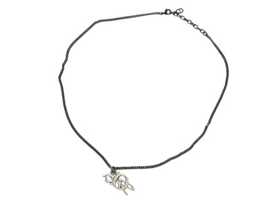 新品未使用 DIOR ディオール Cactus Jack Travis Scott カクタスジャック トラヴィススコット ネックレス 14.7g シルバー ホワイト 中古 4b008709
