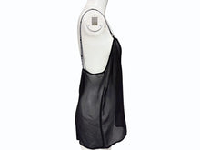 Load image into Gallery viewer, 新品未使用 CHROME HEARTS クロムハーツ SHIRT W A LA MODE シルクキャミソール サイズM ブラック シルバー925 ロゴストラップ 中古 4b008718