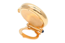 画像をギャラリービューアに読み込む, CARTIER カルティエ DIABOLO ディアボロ 置き時計 テーブルクロック 6606 重量約201.2g ケース61mm クォーツ シルバー文字盤 美品 中古 4b008722