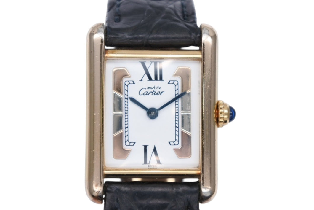 CARTIER カルティエ マストタンク SMサイズ ヴェルメイユ W1006354 腕時計 手巻き オーバーホル済み 美品 中古 4b008723