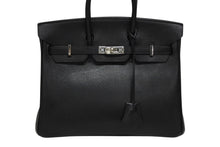 Load image into Gallery viewer, HERMES エルメス バーキン25 ハンドバッグ □N刻印 ヴォーエプソン ブラック P金具 美品 中古 4b008725