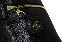 画像をギャラリービューアに読み込む, CHANEL シャネル バニティバッグ ハンドバッグ A01998 キャビアスキン ココマーク ブラック ゴールド金具 美品 中古 4b008734