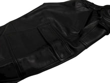画像をギャラリービューアに読み込む, 新品同様 Supreme シュプリーム 18AW Leather Cargo Pant レザー カーゴ パンツ ブラック サイズ 34 中古 4b008748