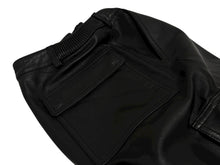 画像をギャラリービューアに読み込む, 新品同様 Supreme シュプリーム 18AW Leather Cargo Pant レザー カーゴ パンツ ブラック サイズ 34 中古 4b008748
