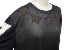 画像をギャラリービューアに読み込む, Givenchy ジバンシー 半袖Ｔシャツ マルチカラー 刺繍 ブラック コットン サイズXS 美品 中古 4b008751