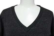 画像をギャラリービューアに読み込む, 極美品 CHROME HEARTS クロムハーツ BSフレア 半袖VネックTシャツ サイズS チャコール ポリエステル コットン レーヨン 中古 4b008752