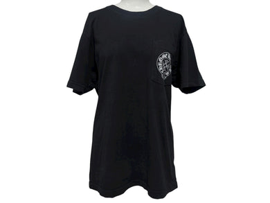 CHROME HEARTS クロムハーツ ホノルル限定 半袖Tシャツ サイズM ホースシュー CHプラス プリント ブラック ホワイト 美品 中古 4b008754
