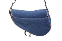 画像をギャラリービューアに読み込む, 極美品 CHRISTIAN DIOR クリスチャンディオール サドルバッグ ワンショルダーバッグ ガリアーノ期 デニム ピンク 中古 4b008762