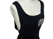 Load image into Gallery viewer, CHROME HEARTS クロムハーツ タンクトップ ノースリーブ サイズM FUCK YOU ホースシュー プリント ブラック 美品 中古 4b008763