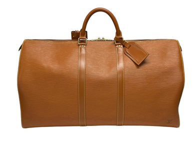 極美品 LOUIS VUITTON ルイヴィトン キーポル55 ボストンバッグ ジパングゴールド エピレザー M42958 中古 4b008766