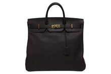 Load image into Gallery viewer, 極美品 HERMES エルメス Haut a Courroies オータクロア45 ハンドバッグ フィヨルド ハバナ ゴールド金具 ◻︎B刻印 中古 4b008782
