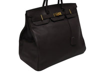 Load image into Gallery viewer, 極美品 HERMES エルメス Haut a Courroies オータクロア45 ハンドバッグ フィヨルド ハバナ ゴールド金具 ◻︎B刻印 中古 4b008782